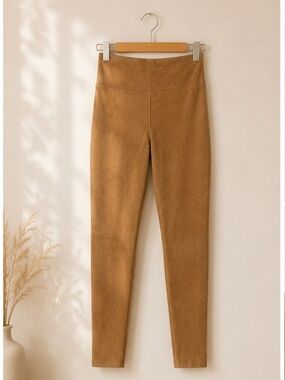 Dynamite Camel Suede Feel Leggings